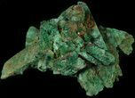 Silky, Fibrous Malachite Crystals - Morocco #42075-1